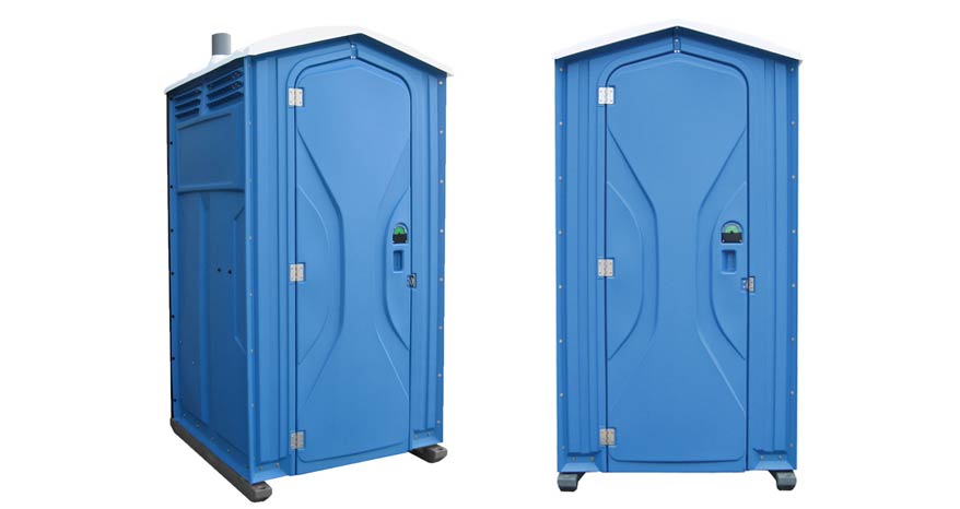 Long-term porta potty units on site in Brainerd, Minnesota